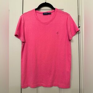 NWOT Polo Ralph Lauren Hot Pink Women’s T Shirt, SIZE L